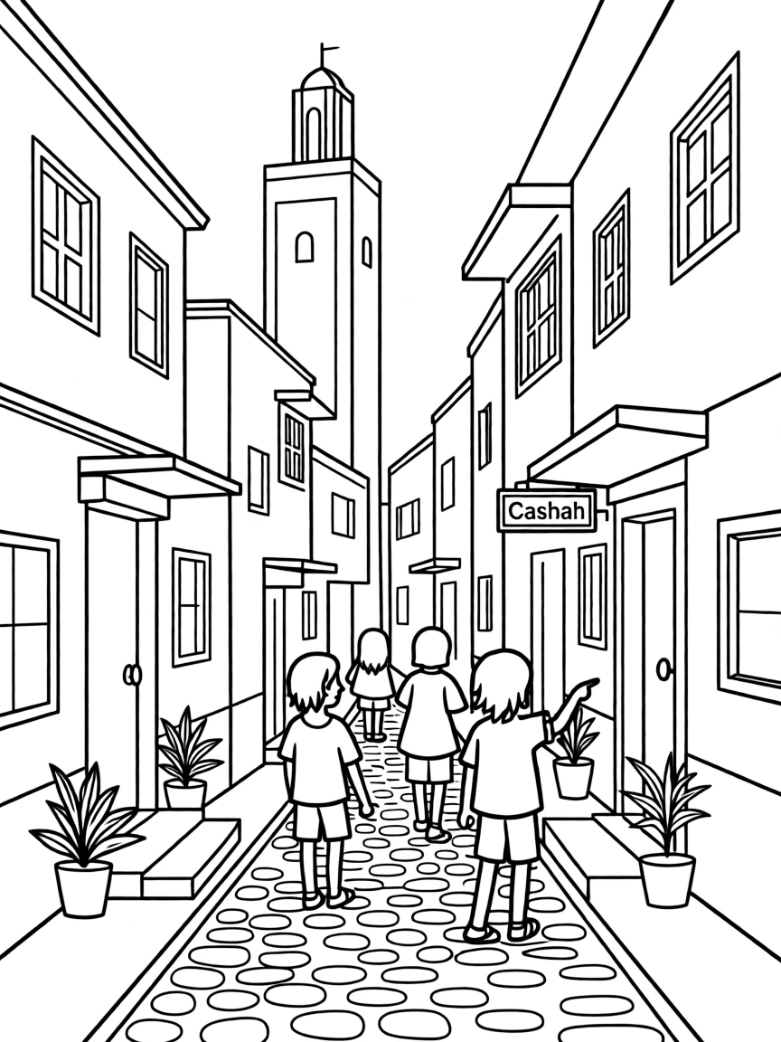 (Arab) The Algiers Casbah historic district