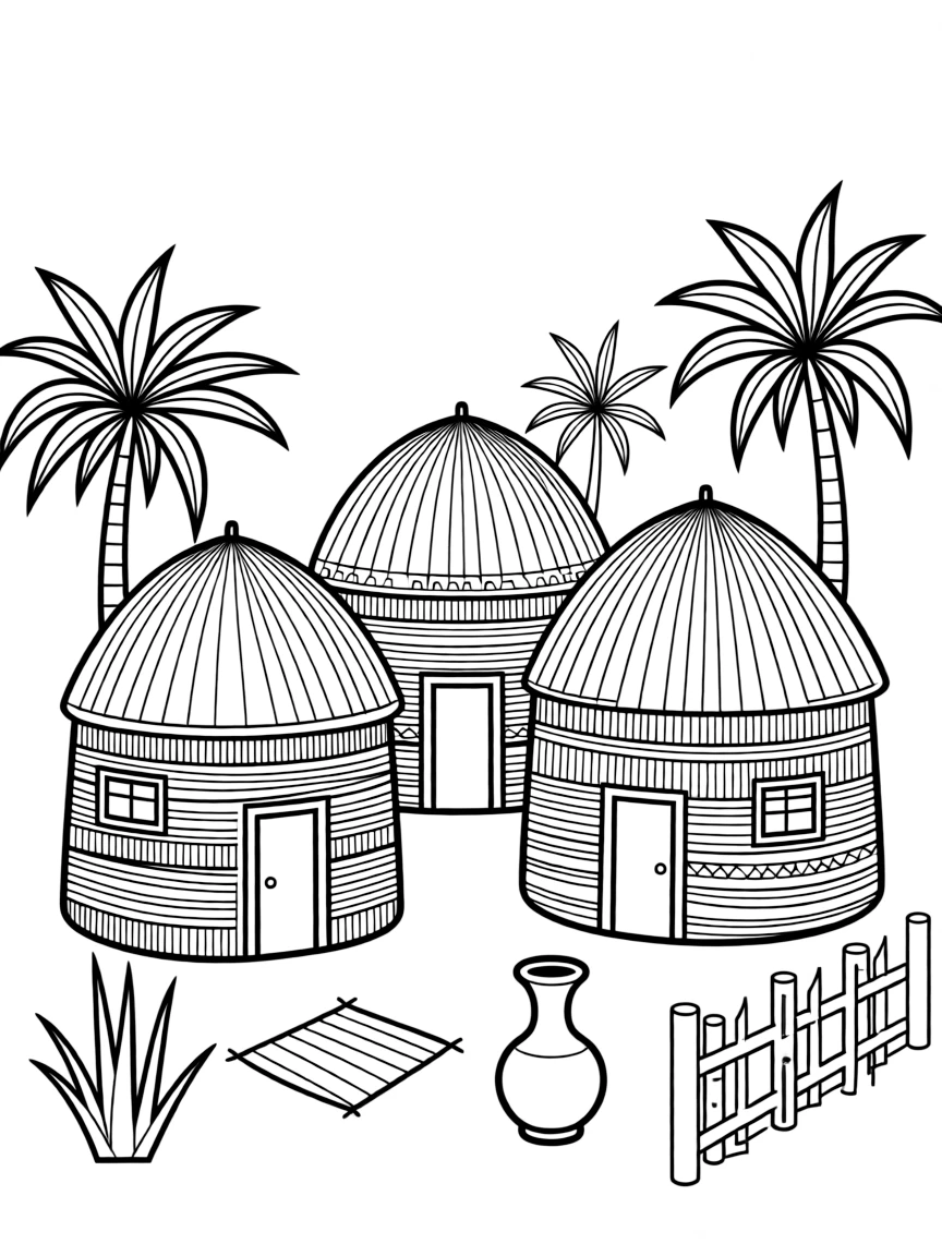 (Arab) Somali traditional houses