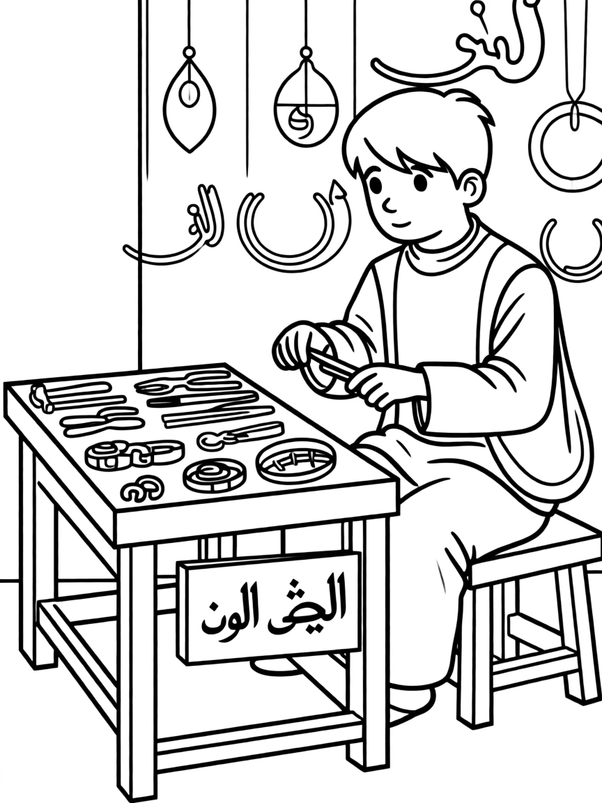 (Arab) Traditional Arabic silversmithing