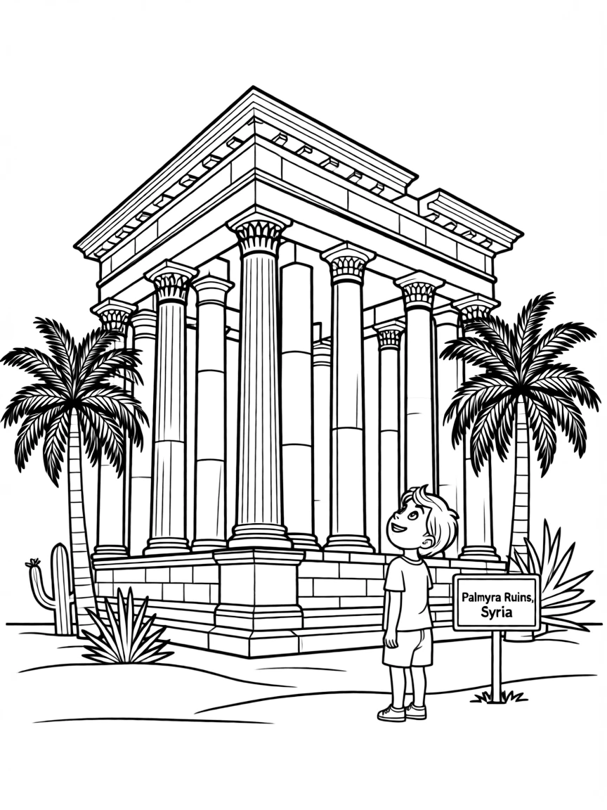 (Arab) The Palmyra ruins in Syria