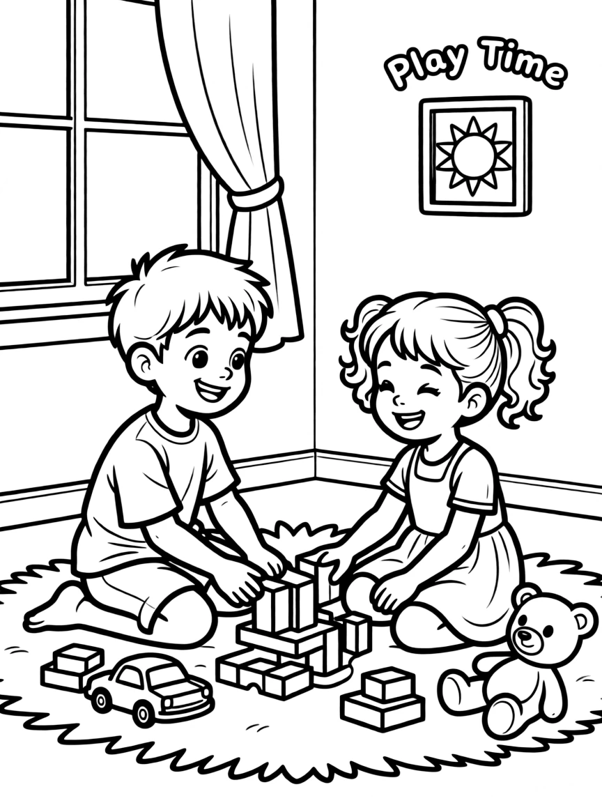 (Arab) Arabic children playing with toys