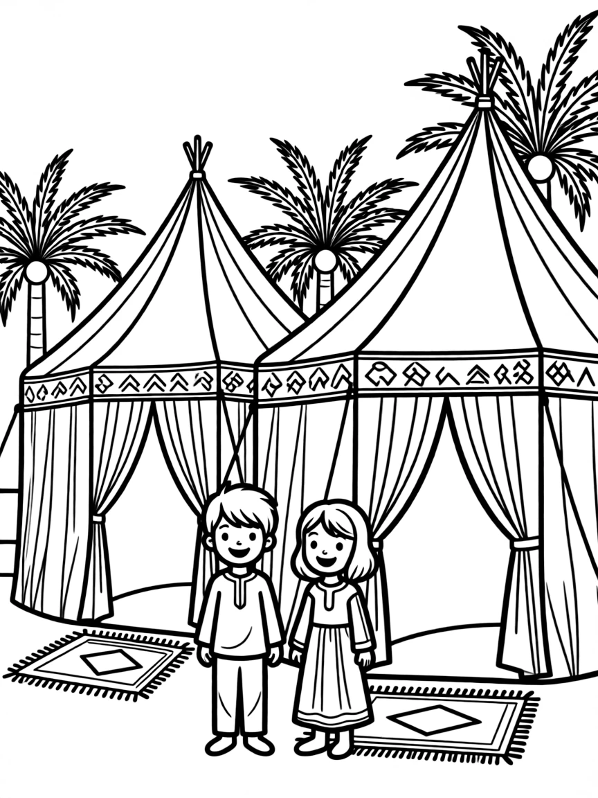 (Arab) Mauritanian traditional tents