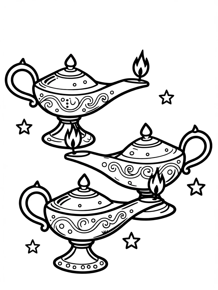 (Arab) Traditional Arabic oil lamps