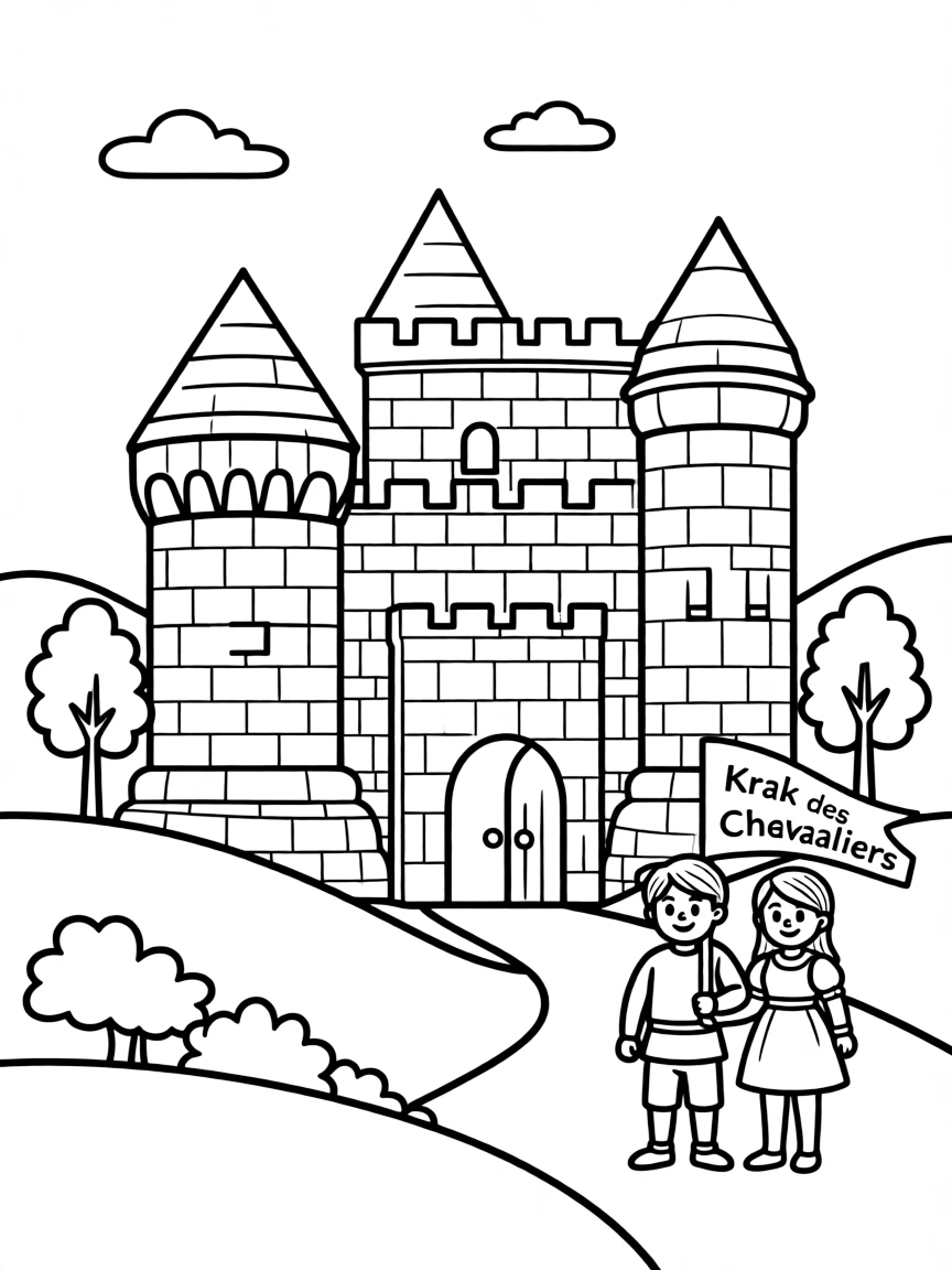 (Arab) The Krak des Chevaliers in Syria