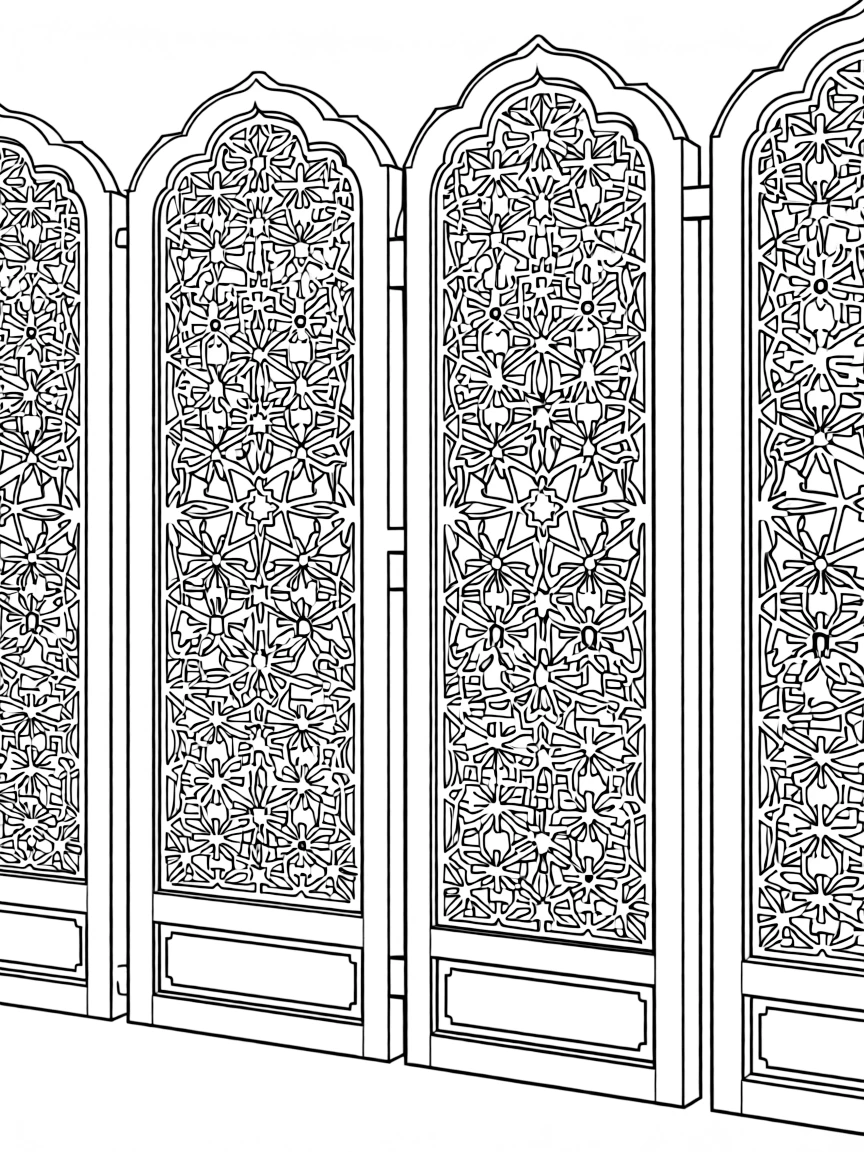 (Arab) Traditional Arabic carved screens