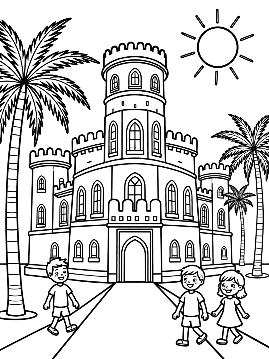 (Arab) The Jabrin Castle in Oman