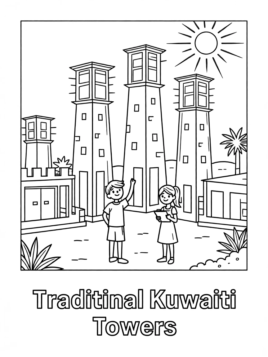 (Arab) Kuwaiti traditional towers