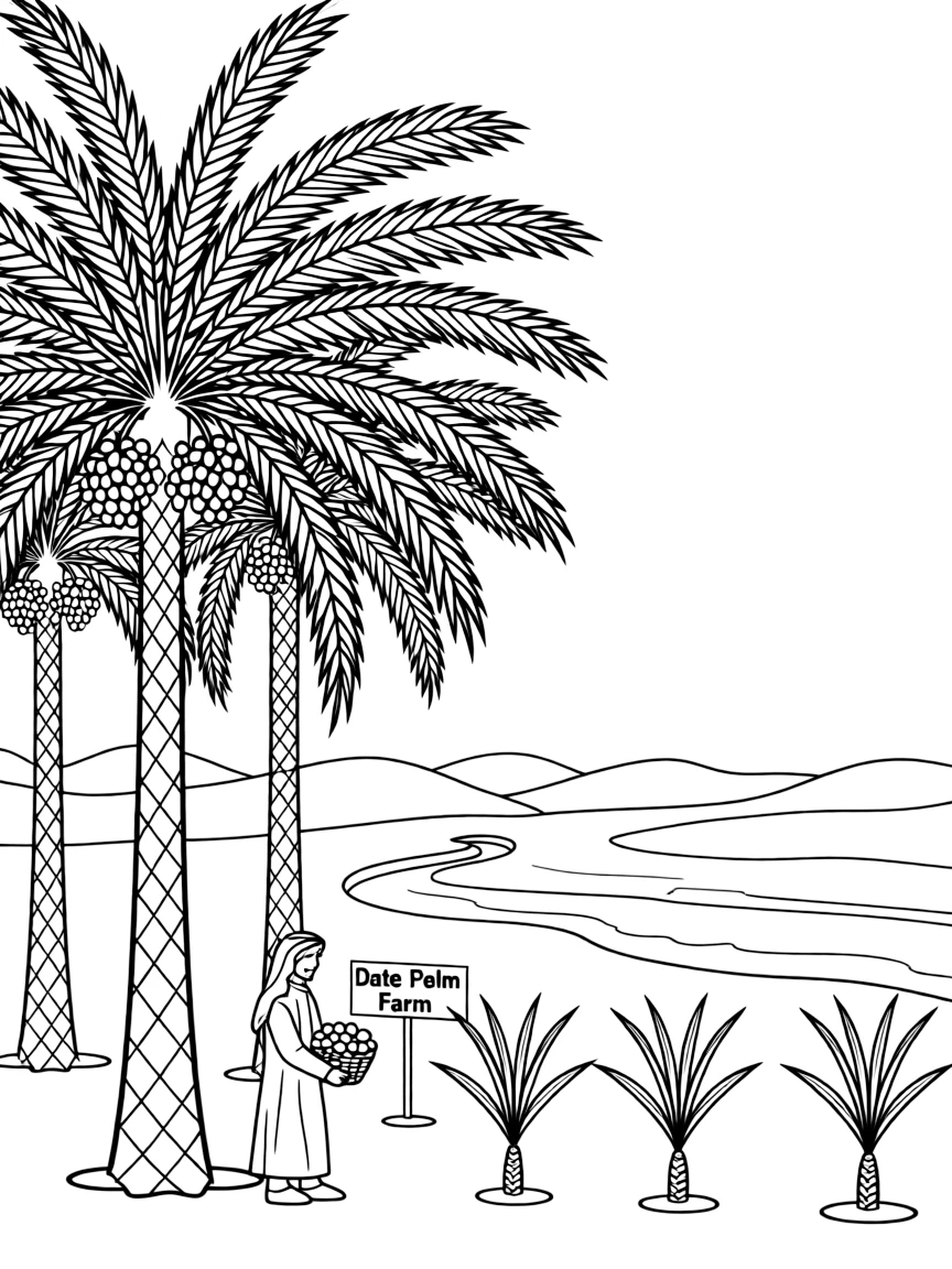(Arab) Saudi Arabian date palm farms