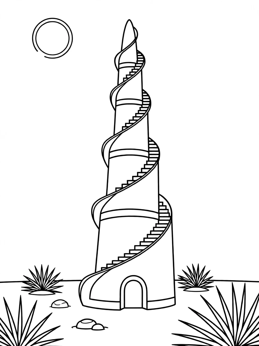 (Arab) The Samarra minaret in Iraq