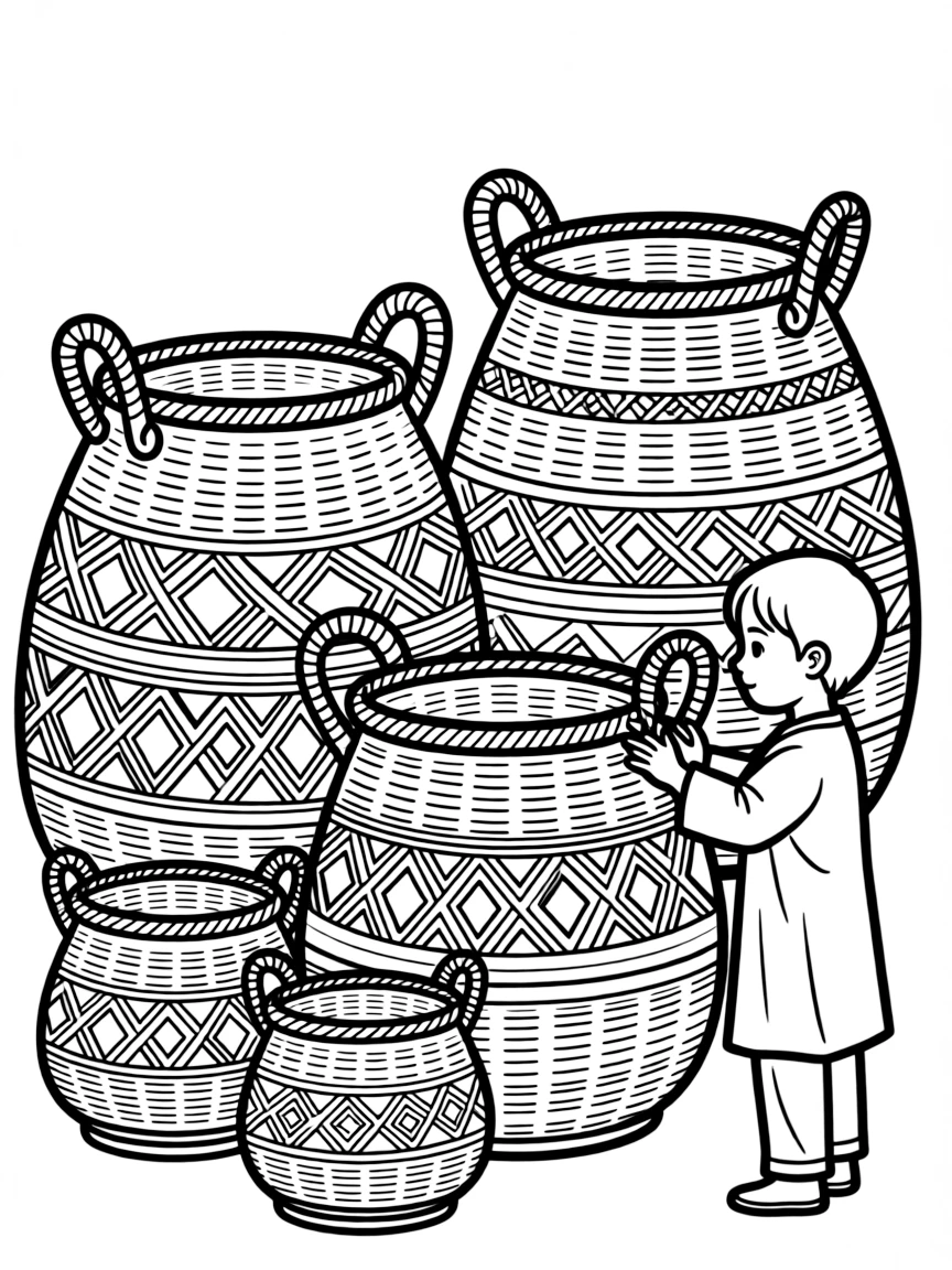 (Arab) Traditional Arabic woven baskets