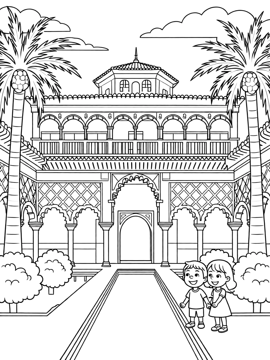 (Arab) The Alcazar of Seville