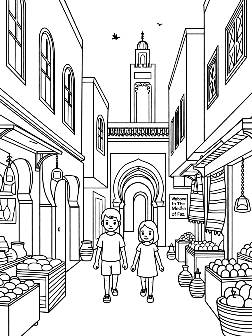 (Arab) The Medina of Fez