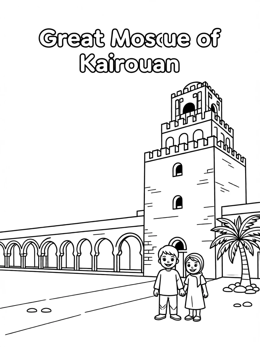 (Arab) The Great Mosque of Kairouan