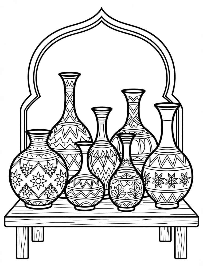 (Arab) Traditional Arabic decorative vases