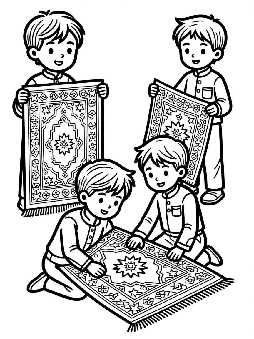 (Arab) Traditional Arabic prayer carpets