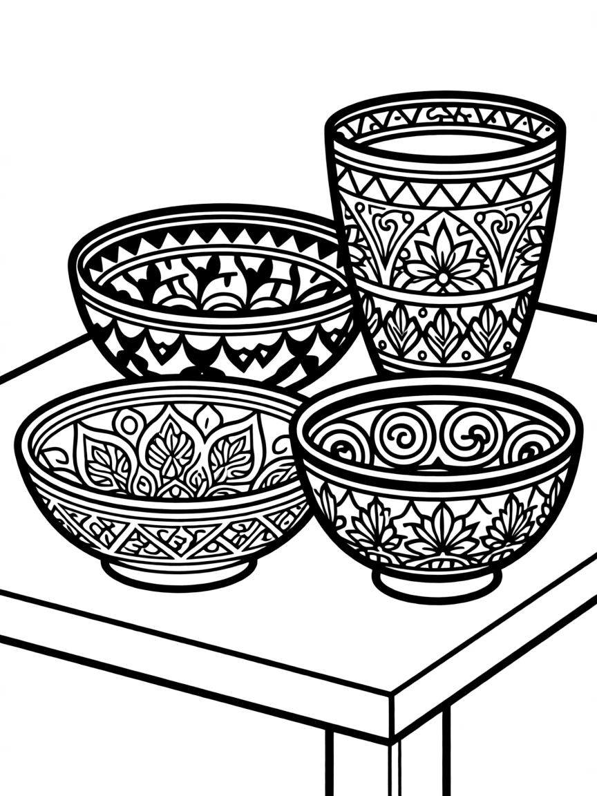 (Arab) Traditional Arabic decorative bowls