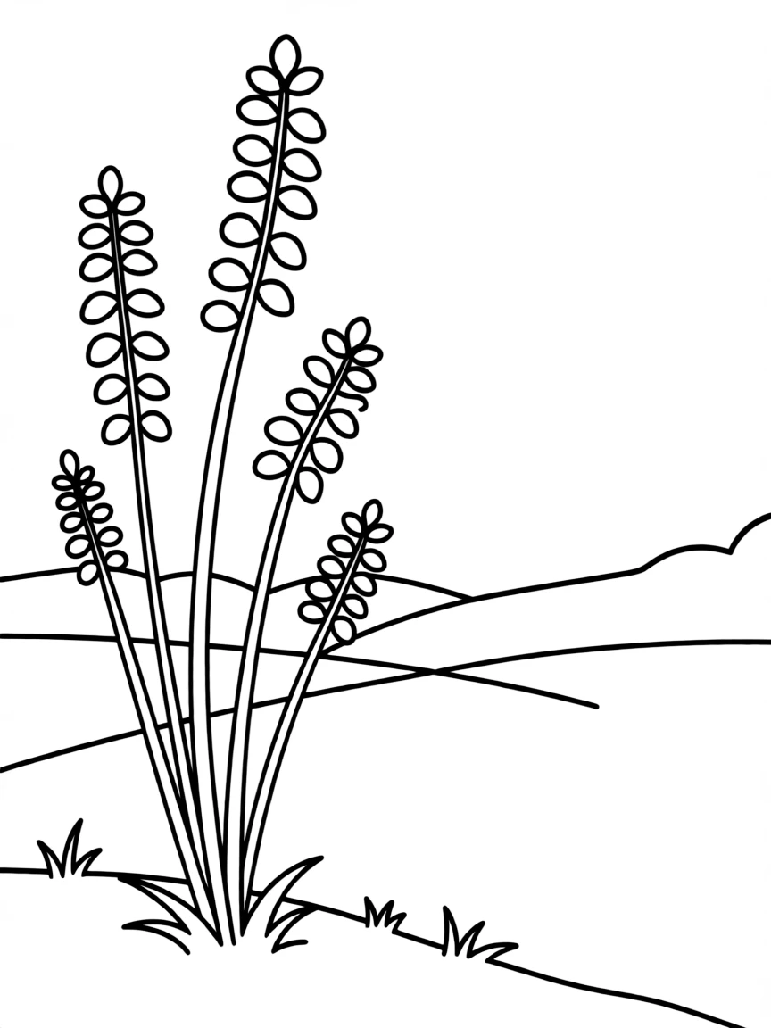 A goosefoot plant growing near a field