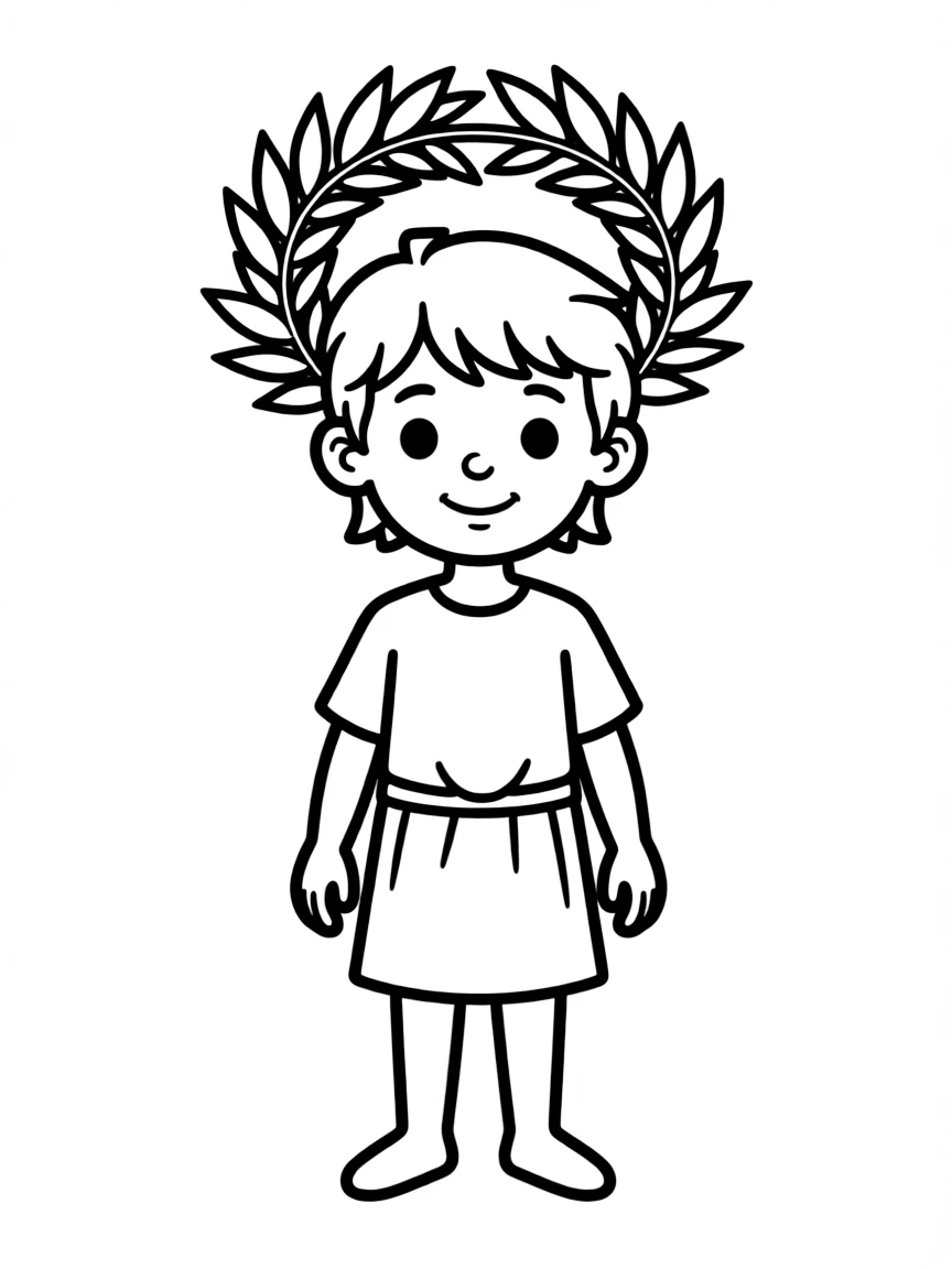 (Greek mythology) A wreath of olive leaves for a hero