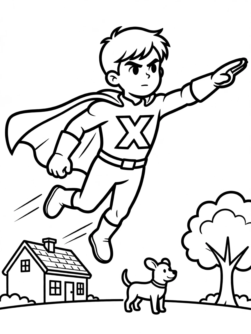 X is for X-ray vision superhero