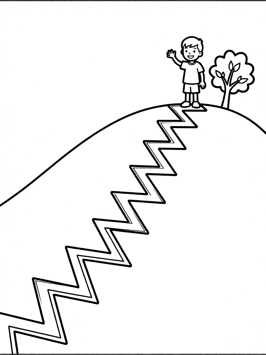 Z is for Zigzag path up a hill