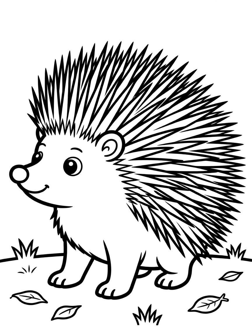 A prickly porcupine.