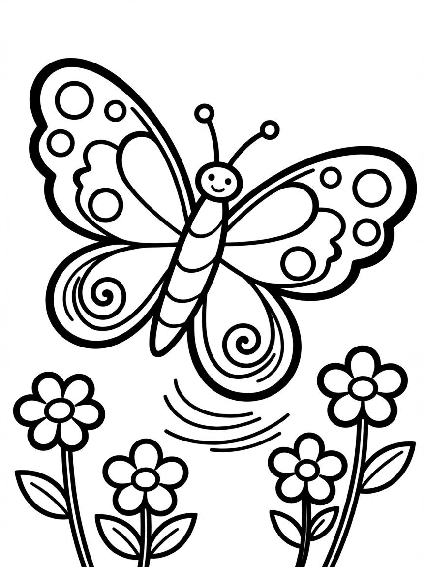 A dancing butterfly.