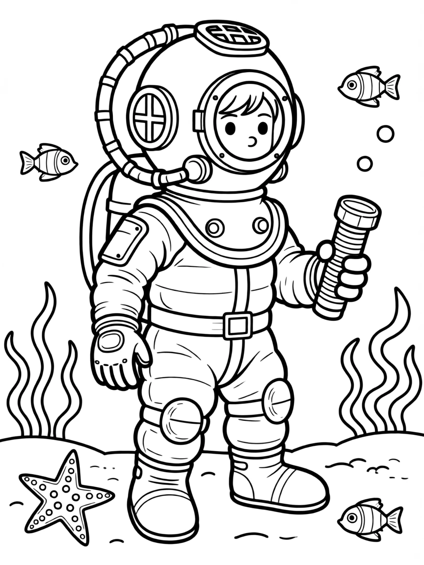 A deep-sea diver.