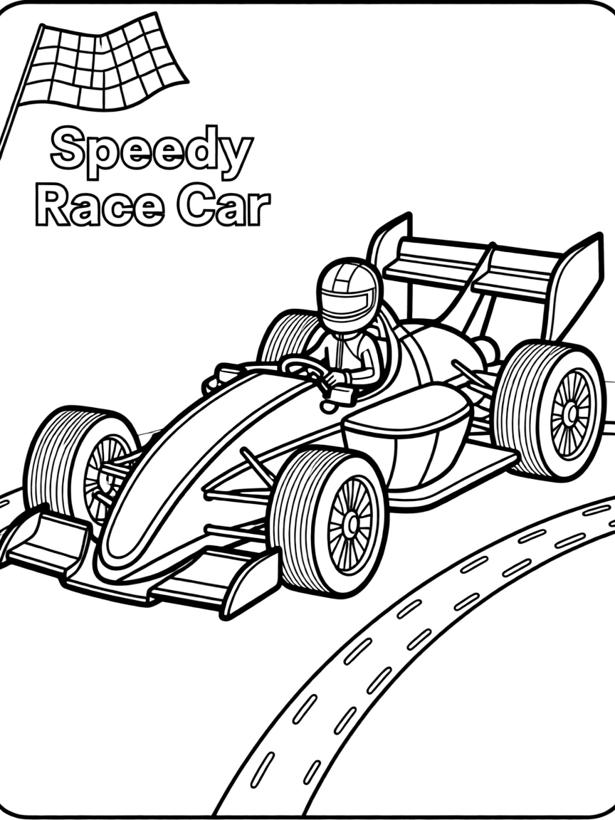 A speedy race car.