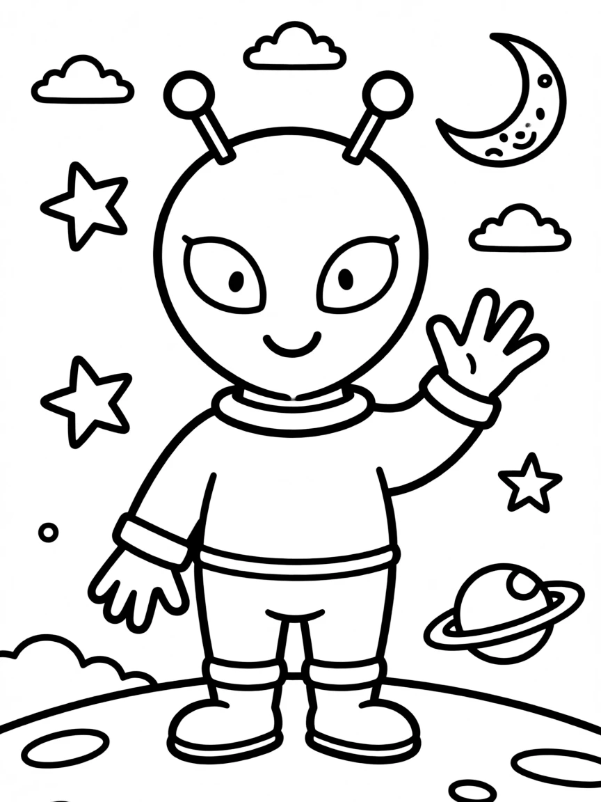 A friendly alien.