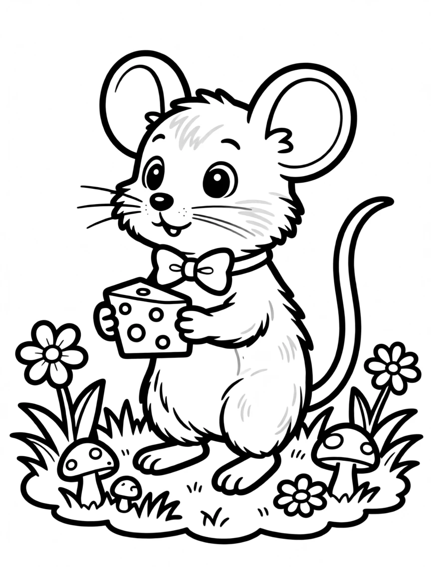 A tiny mouse.