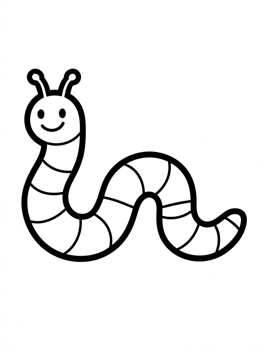 A wiggling worm.