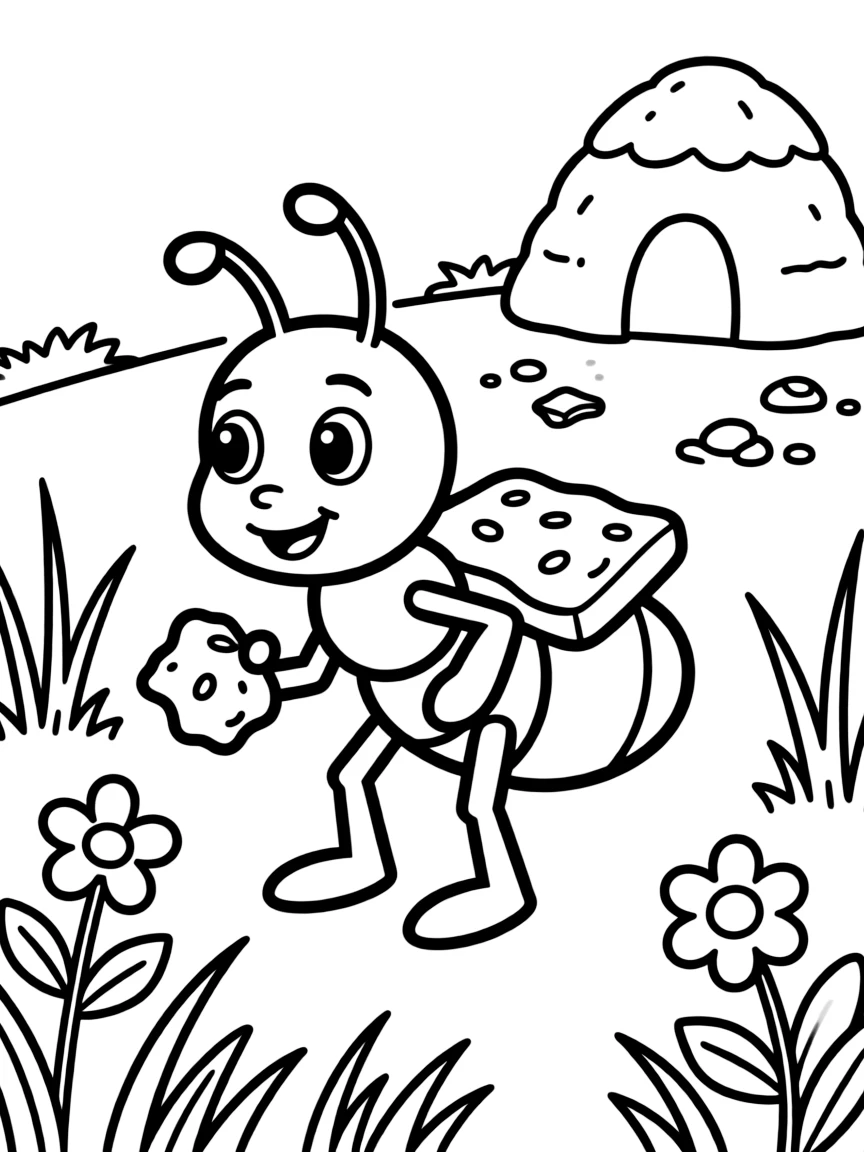 A busy ant.
