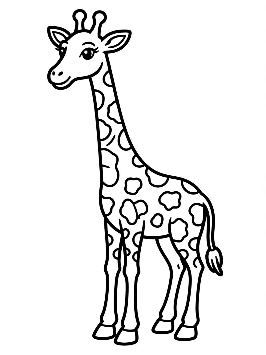 A tall giraffe.