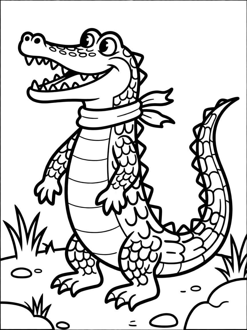 A sneaky crocodile.