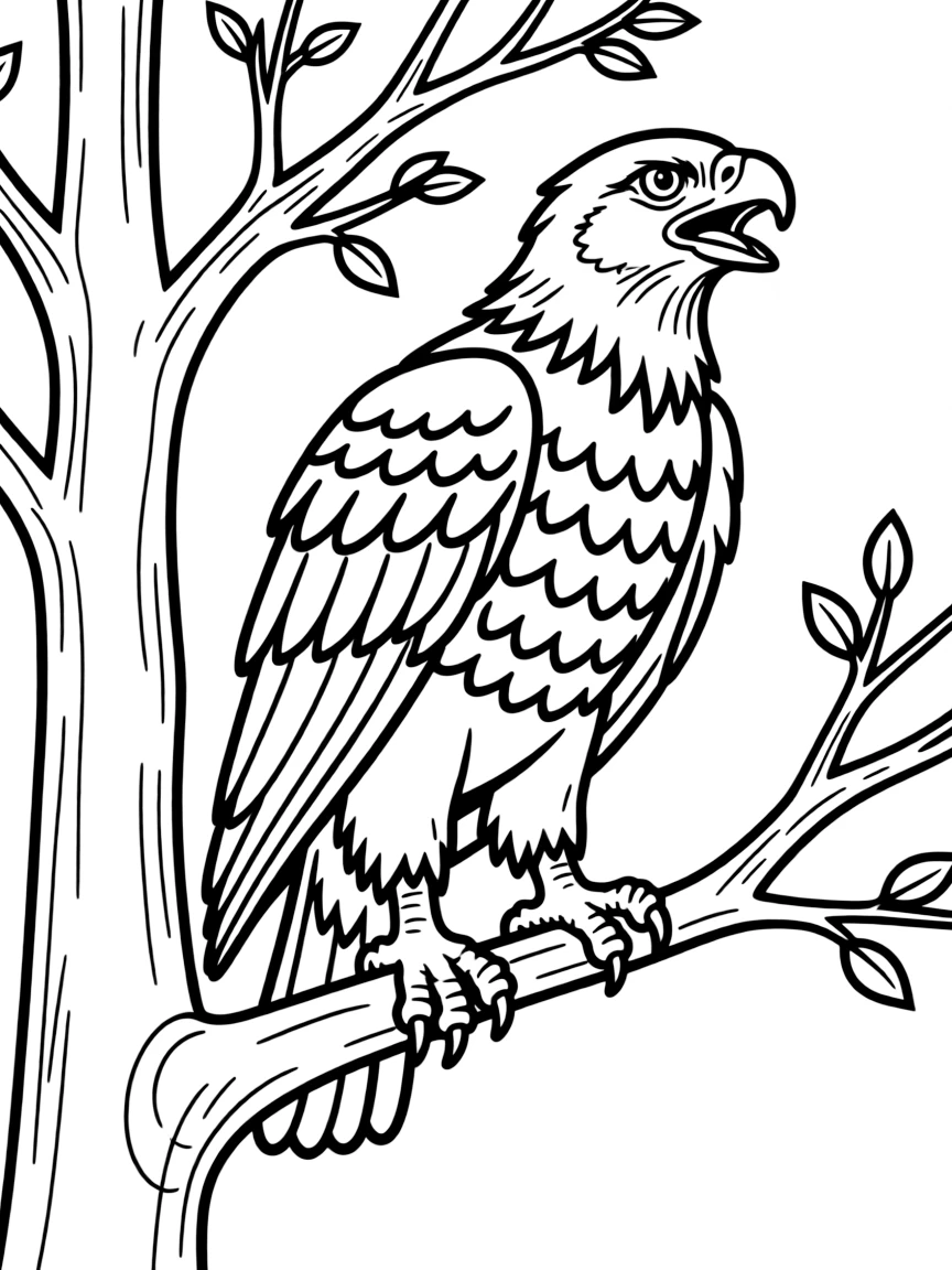 A majestic eagle.