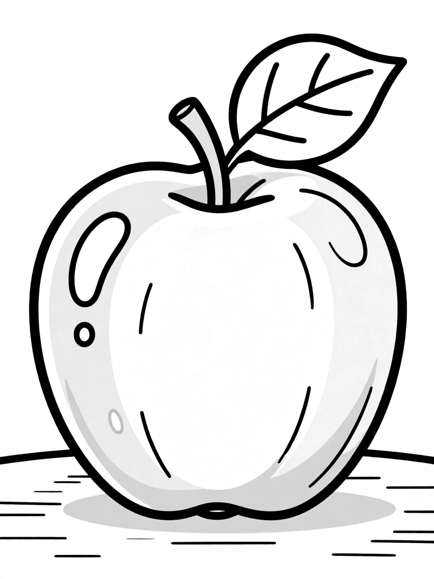 A juicy apple.