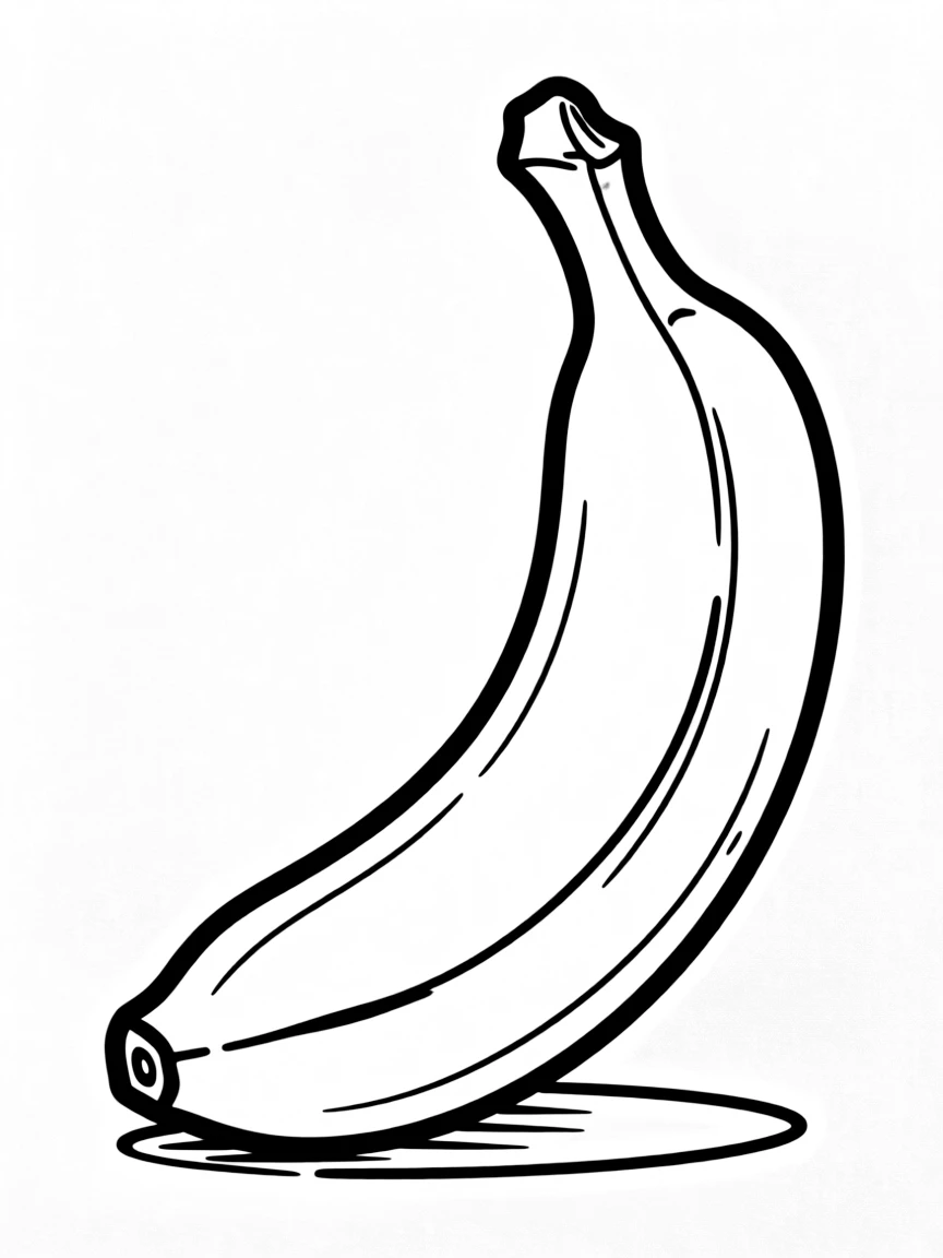 A ripe banana.