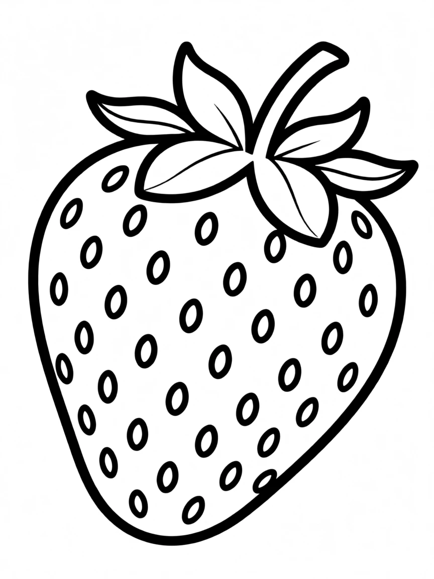 A plump strawberry.