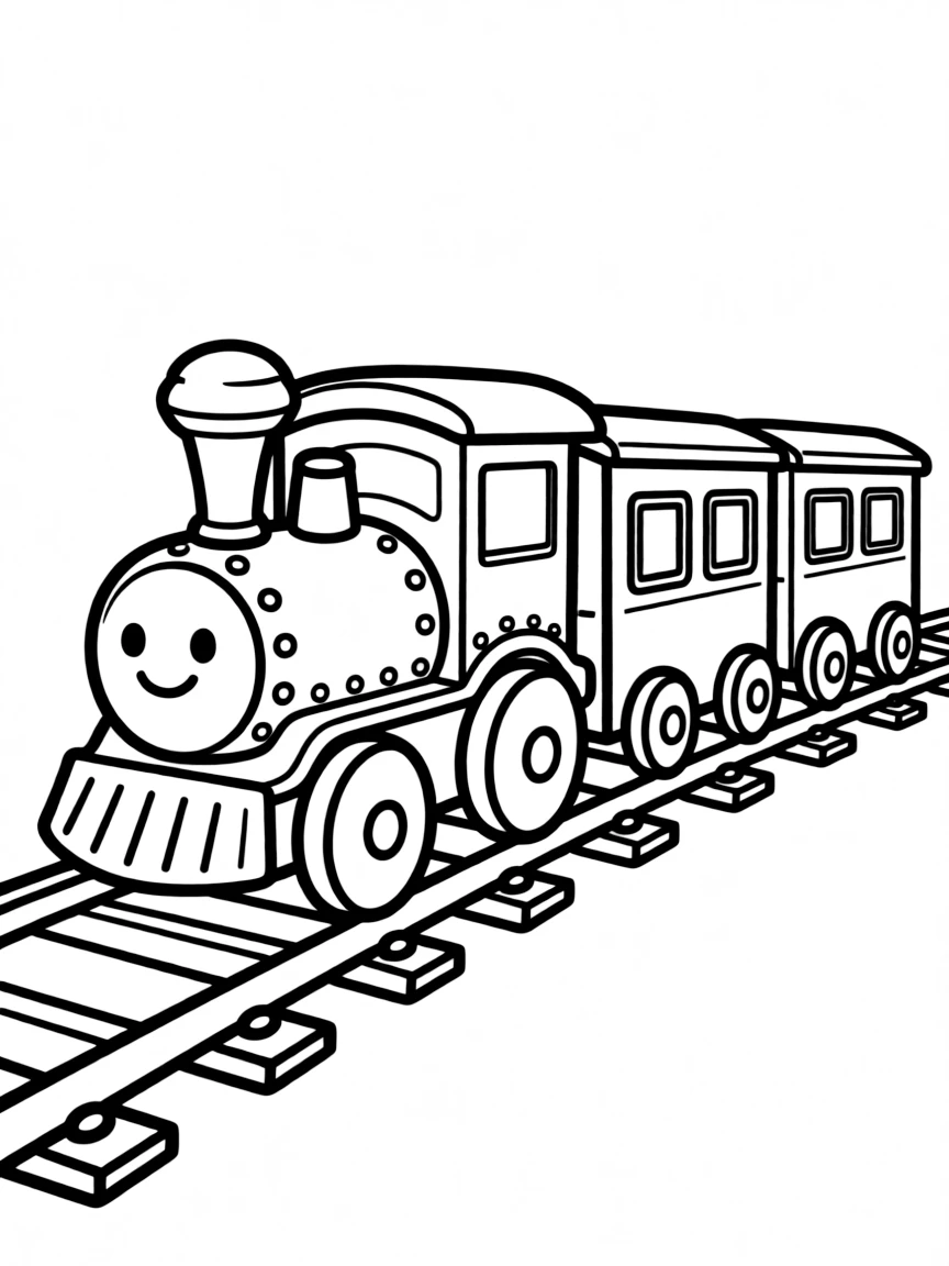 A toy train.
