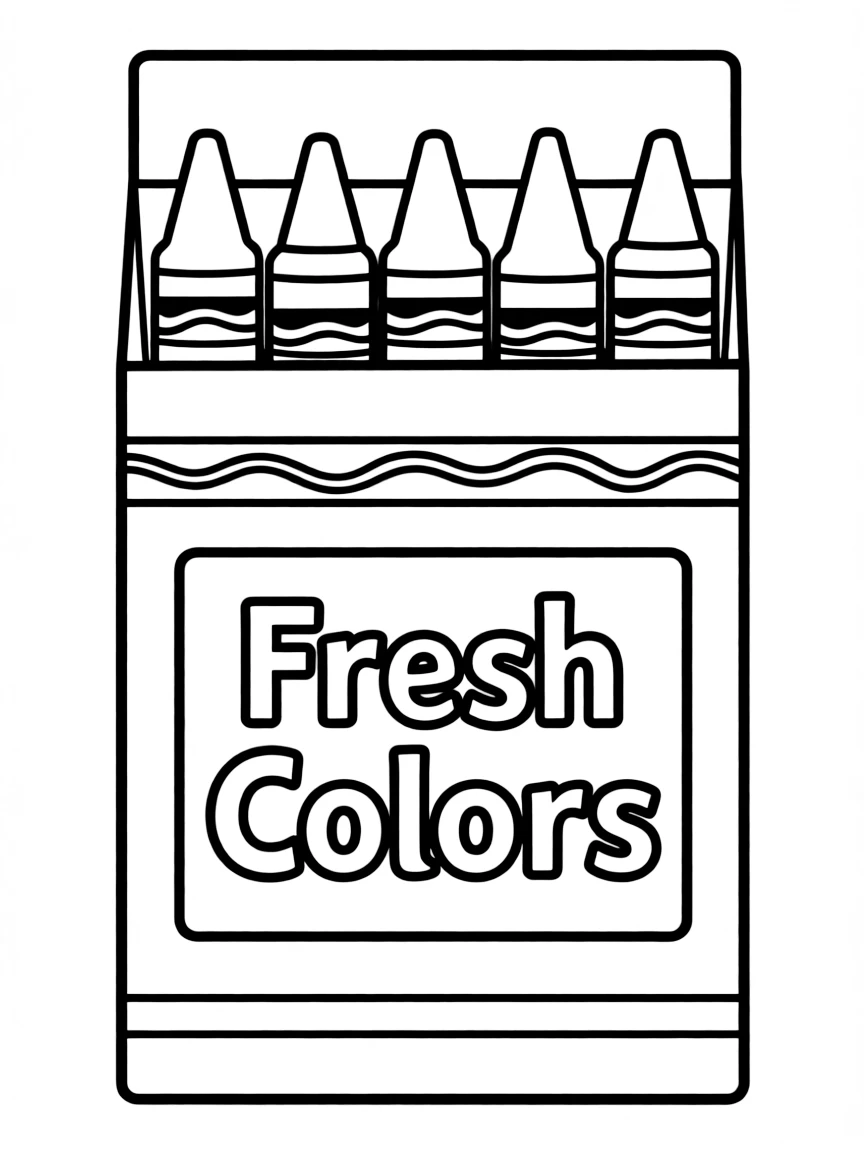 A crayon box.