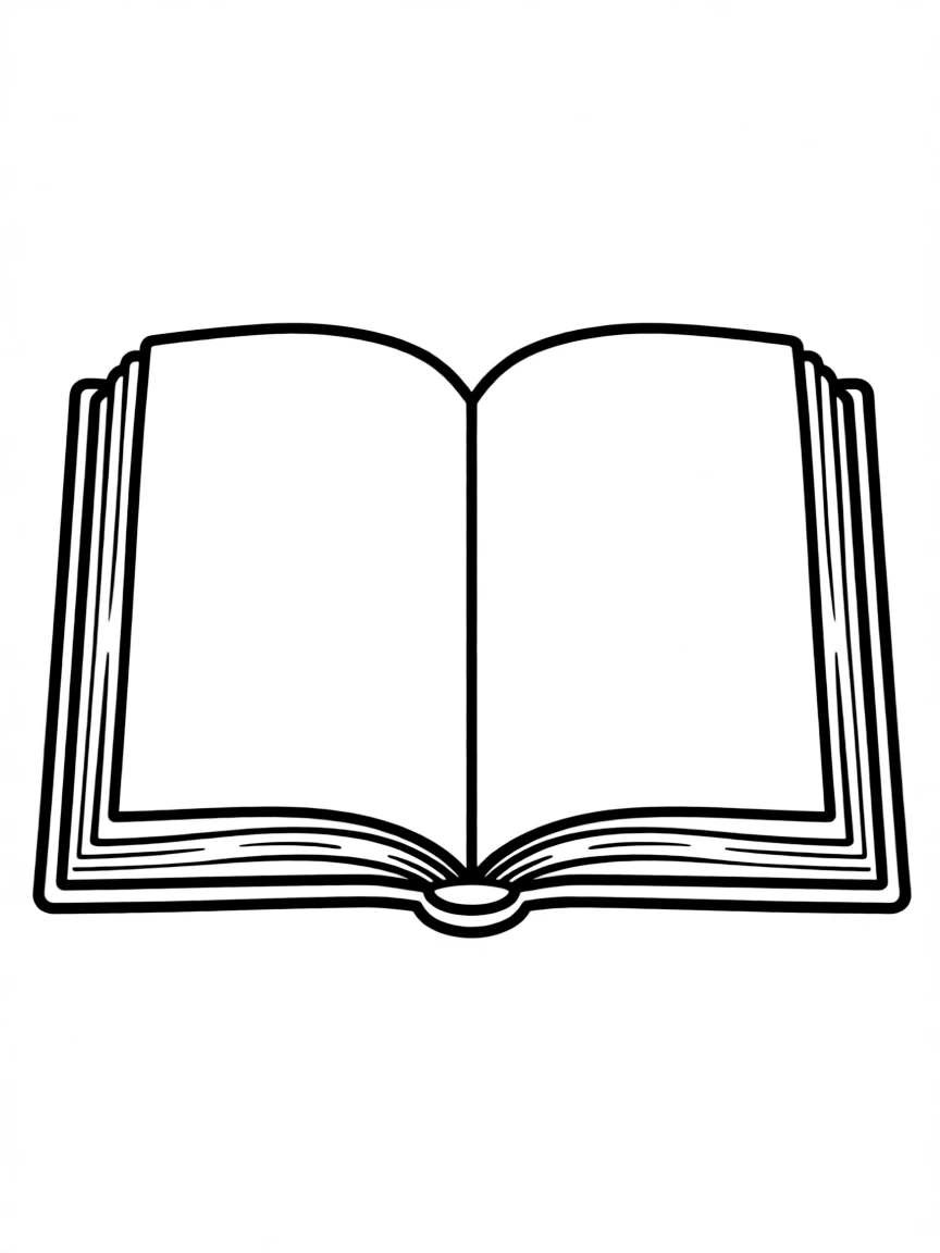 A book with an open page.