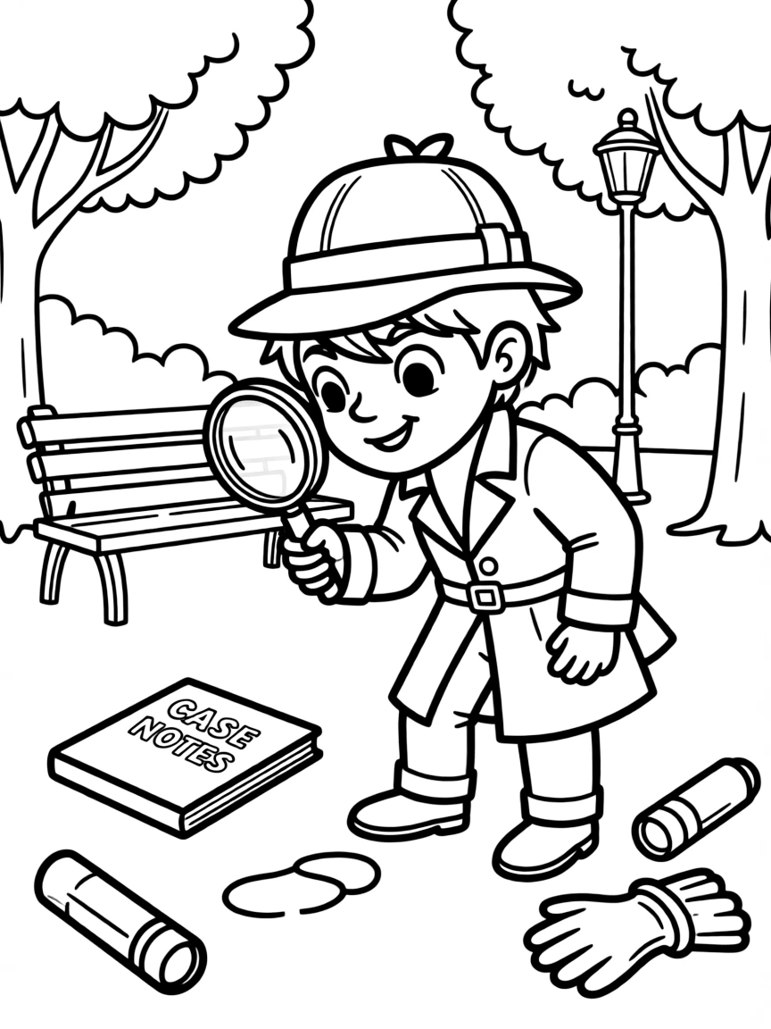 A detective solving a mystery.