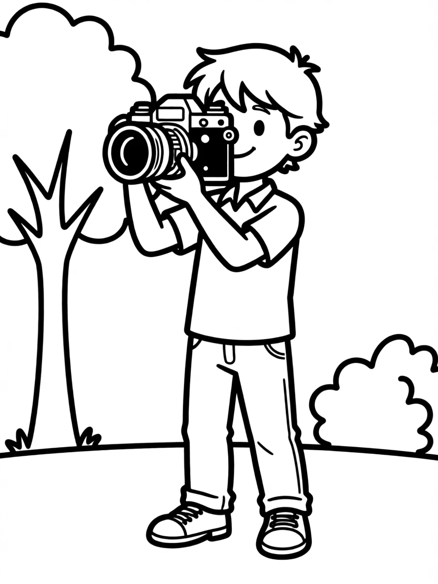 A photographer taking a picture.