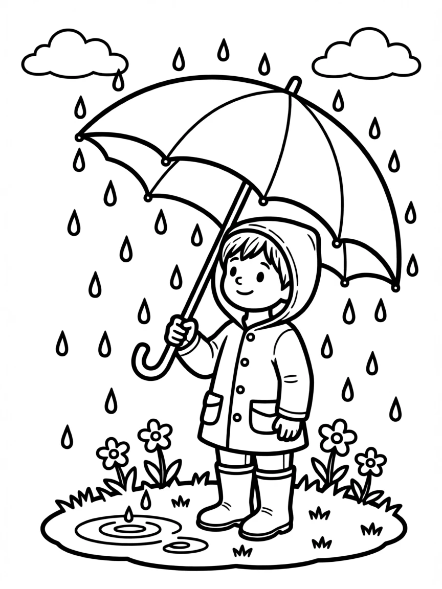 A gentle rain shower.
