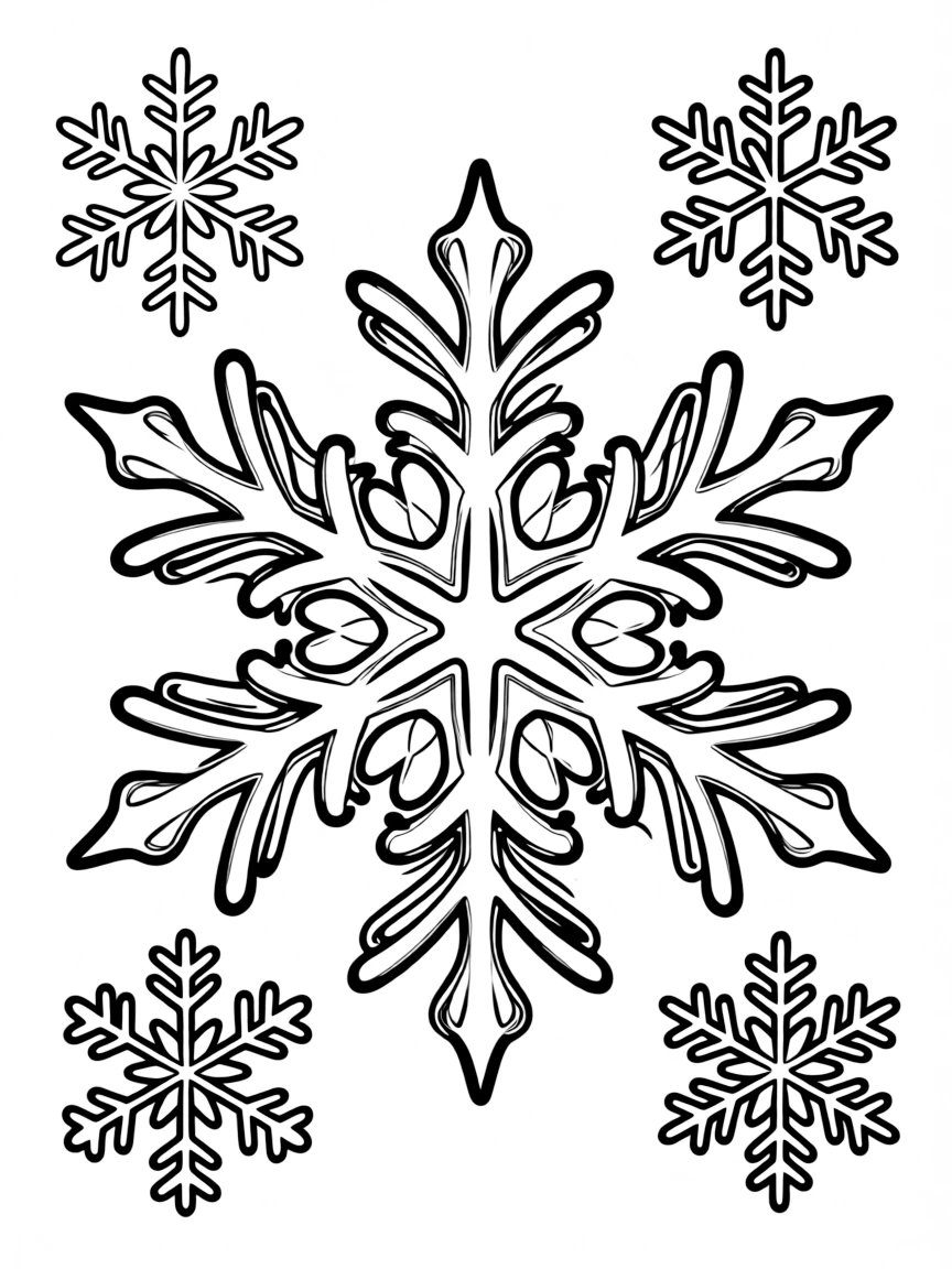 A delicate snowflake.