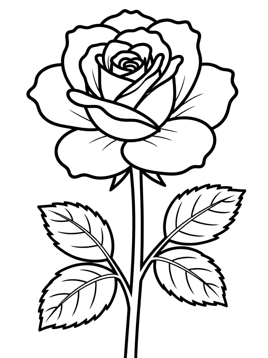 A blooming rose.