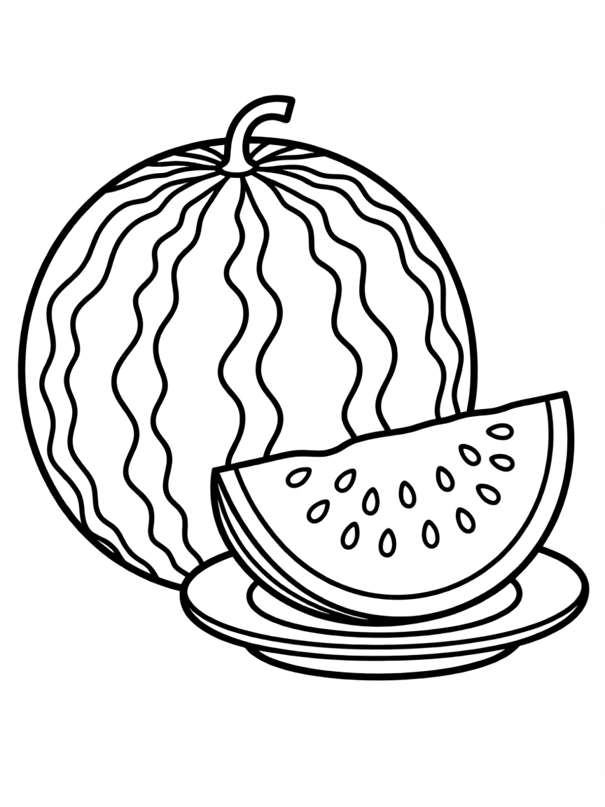 A juicy watermelon.