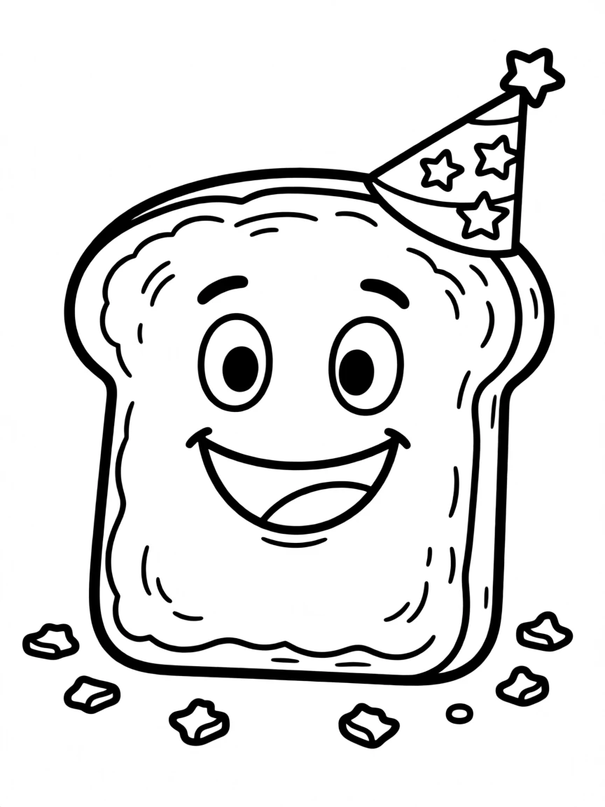 A happy piece of toast.