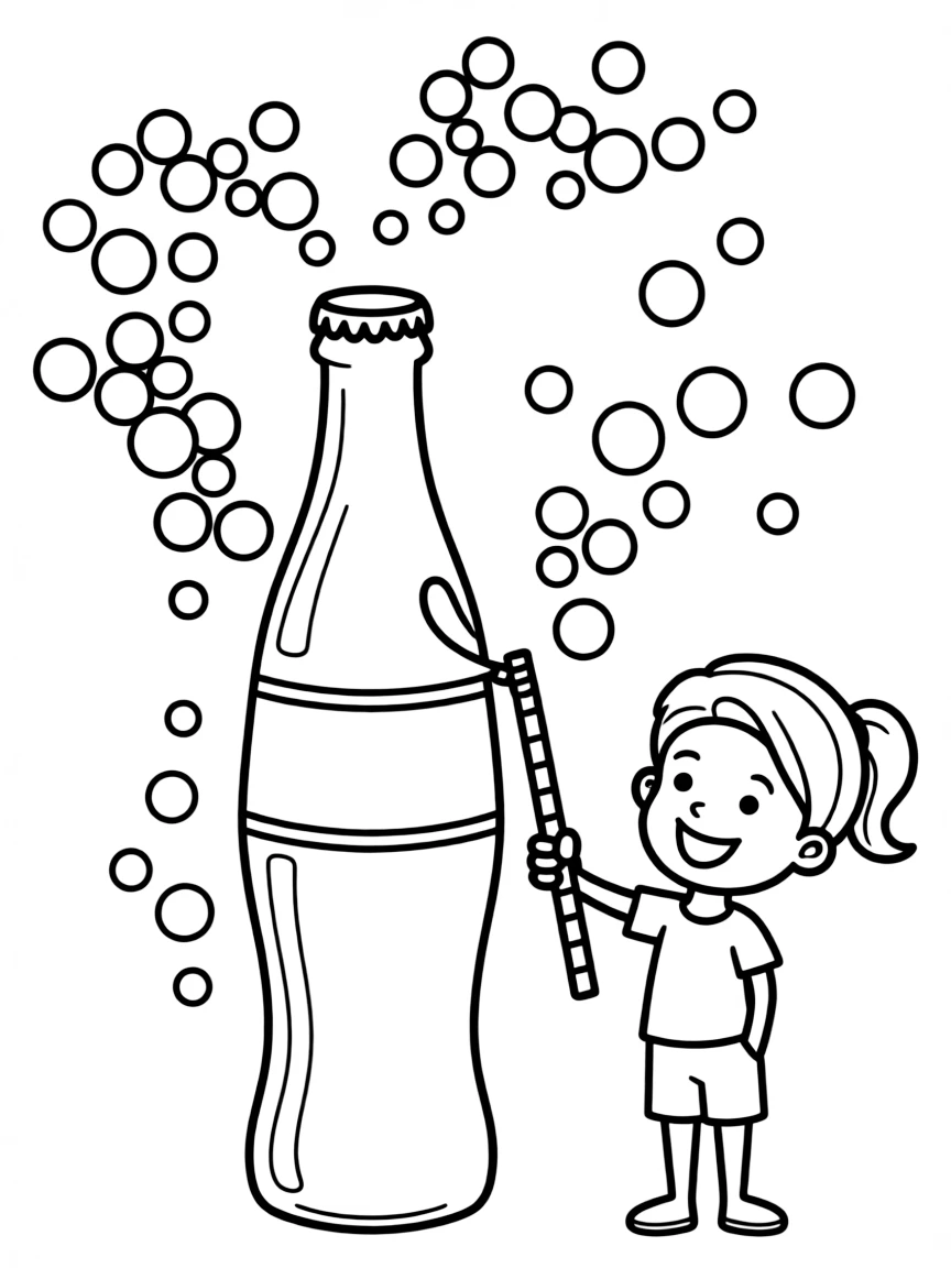 A bubbling soda.