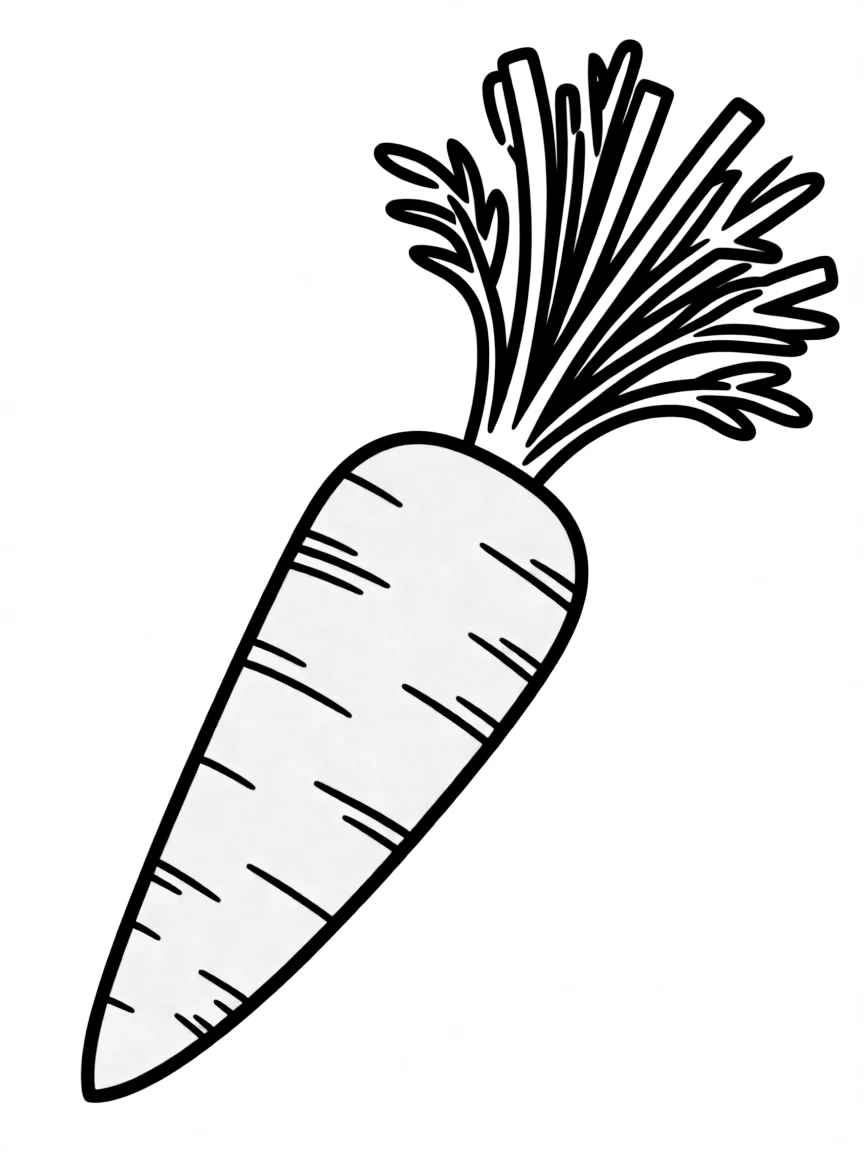 An orange carrot.